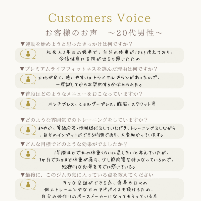 ボディメイクのペースメーカー的な存在〜２０代男性〜の画像